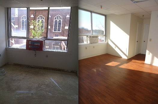Briarcliff room before and after
